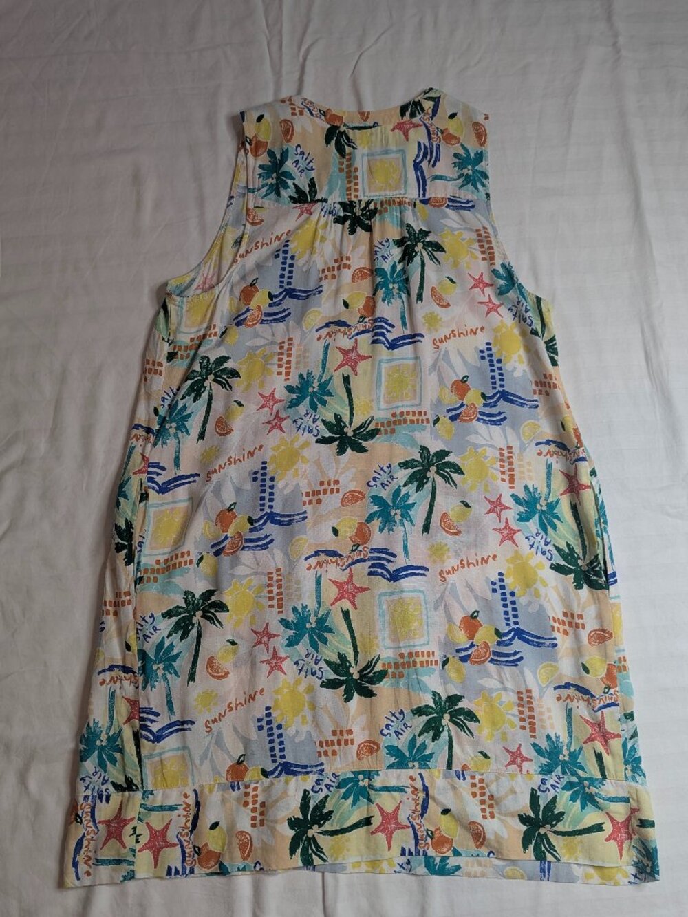 Sonoma Women's Sleeveless Tropical Print Dress, Sixe XXL - Picture 2 of 11